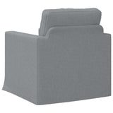 Divano Grigio chiaro 78 x 78 x 80 cm Tessuto
