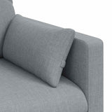 Divano Grigio chiaro 139 x 78 x 80 cm Tessuto