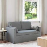 Divano Grigio chiaro 139 x 78 x 80 cm Tessuto