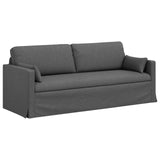 Divano Grigio scuro 198 x 78 x 80 cm Tessuto