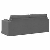 Divano Grigio scuro 198 x 78 x 80 cm Tessuto