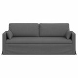Divano Grigio scuro 198 x 78 x 80 cm Tessuto