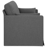 Divano Grigio scuro 198 x 78 x 80 cm Tessuto