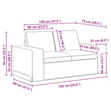 Divano Blu 162 x 80 x 82 cm Tessuto