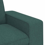 Divano Verde Scuro 222 x 80 x 82 cm Tessuto