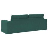 Divano Verde Scuro 222 x 80 x 82 cm Tessuto