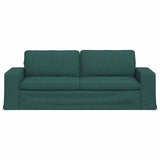 Divano Verde Scuro 222 x 80 x 82 cm Tessuto