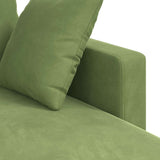 Divano Verde chiaro 198 x 134 x 80 cm Velluto