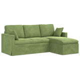 Divano Verde chiaro 198 x 134 x 80 cm Velluto