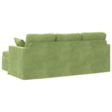 Divano Verde chiaro 198 x 134 x 80 cm Velluto