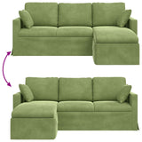Divano Verde chiaro 198 x 134 x 80 cm Velluto