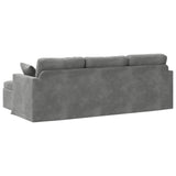 Divano Grigio scuro 228 x 134 x 80 cm Velluto