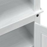 Mobile per scarpe Bianco 86 x 38,5 x 108 cm Pino massello