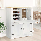 Mobile per vino Bianco 97 x 45 x 114 cm Pino massello