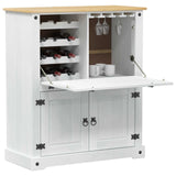 Mobile per vino Bianco 97 x 45 x 114 cm Pino massello