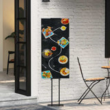 Espositori per Fiere Nero 30 x 23,5 x 210 cm Acciaio