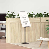 Espositori per Fiere Nero 26,5 x 26,5 x 150 cm Acciaio