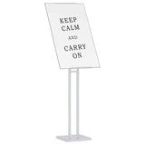 Espositori per Fiere Bianco 26,5 x 26,5 x 150 cm Acciaio