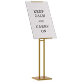 Espositori per Fiere Oro 26,5 x 26,5 x 150 cm Acciaio