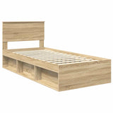 Struttura del letto Rovere Sonoma 90 x 200 cm Legno truciolato