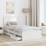 Struttura del letto Bianco 90 x 200 cm Legno Ingegnerizzato