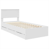 Struttura del letto Bianco 90 x 200 cm Legno Ingegnerizzato