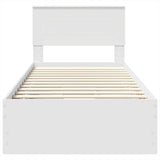 Struttura del letto Bianco 90 x 200 cm Legno Ingegnerizzato