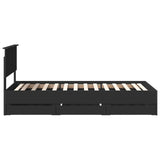 Struttura del letto Nero 90 x 200 cm Legno Ingegnerizzato