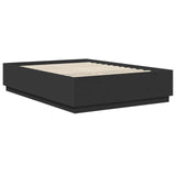 Struttura del letto Nero 150 x 200 cm Legno truciolato