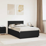 Struttura del letto Nero 120 x 190 cm Legno truciolato
