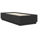 Struttura del letto Nero 90 x 200 cm Legno truciolato