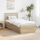 Struttura del letto Rovere Sonoma 70 x 190 cm Legno truciolato