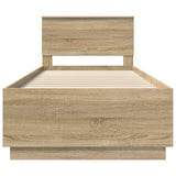 Struttura del letto Rovere Sonoma 70 x 190 cm Legno truciolato