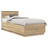 Struttura del letto Rovere Sonoma 70 x 190 cm Legno truciolato