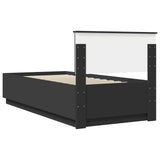 Struttura del letto Nero 90 x 200 cm Legno ingegnerizzato