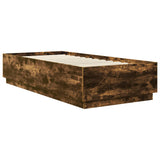 Struttura del letto con testiera Rovere Fumo 90 x 200 cm
