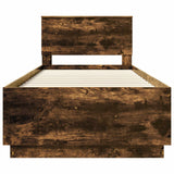 Struttura del letto con testiera Rovere Fumo 90 x 200 cm