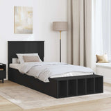 Struttura del letto Nero 90 x 190 cm Legno truciolato