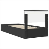 Struttura del letto Nero 90 x 190 cm Legno truciolato