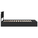 Struttura del letto Nero 90 x 190 cm Legno truciolato