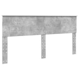Letto con Contenitore con testiera Grigio cemento 200 x 200 cm