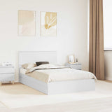 Letto con Contenitore Bianco 120 x 190 cm Legno truciolato