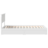 Letto con Contenitore Bianco 90 x 190 cm Legno truciolato