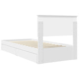 Letto con Contenitore Bianco 90 x 200 cm Legno truciolato