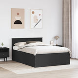 Struttura del letto Nero 160 x 200 cm Legno truciolato