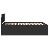 Struttura del letto Nero 160 x 200 cm Legno truciolato