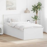 Struttura del letto Bianco 120 x 200 cm Legno truciolato
