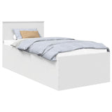 Struttura del letto Bianco 120 x 200 cm Legno truciolato