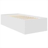 Struttura del letto Bianco 120 x 200 cm Legno truciolato