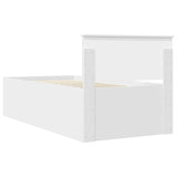 Struttura del letto Bianco 120 x 200 cm Legno truciolato